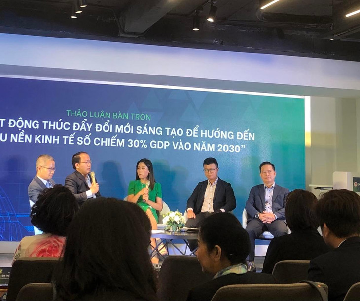 Phiên thảo luận tại sự kiện với chủ đề: “Thúc đẩy đổi mới sáng tạo hướng đến mục tiêu kinh tế số Việt Nam chiếm 30% GDP vào năm 2030” trong khuôn khổ lễ công bố Báo cáo.