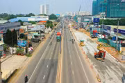 Trong 11 dự án tổ chức khởi công dịp 2/9/2026 tại TP.HCM, có 5 dự án thuộc lĩnh vực hạ tầng giao thông. Ảnh: Lê Tiên