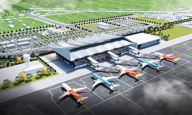 Phối cảnh sân bay Đồng Hơi sau khi mở rộng