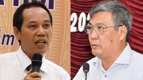 Ông Nguyễn Đức Hòa (trái) và ông Nguyễn Văn Phong - hai Phó Chủ tịch UBND tỉnh Bình Thuận. Nguồn: tuoitre.vn