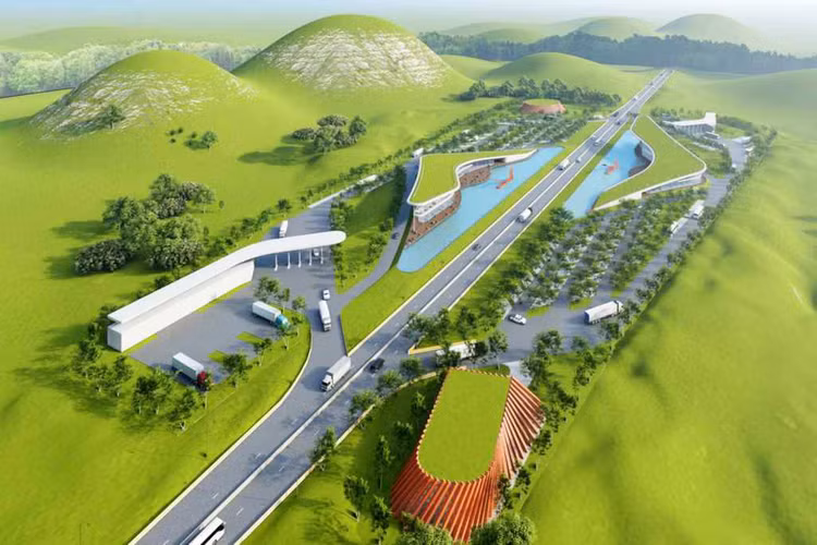 Vị trí dự kiến các trạm dừng nghỉ trên cao tốc Bắc - Nam. Ảnh minh họa