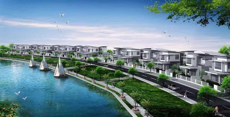Phối cảnh Biệt Thự dọc sông Bàu Giang