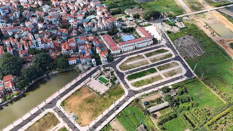 Khu đất đấu giá xã Tiền Yên, Hoài Đức có giá trúng cao nhất lên tới 133,3 triệu đồng/m2, gấp hơn 18 lần so với giá khởi điểm