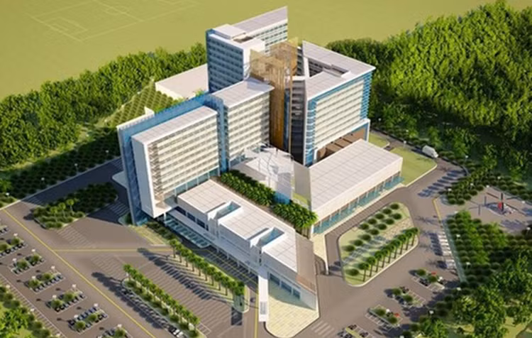 Phối cảnh công trình Bệnh viện Đa khoa khu vực Củ Chi.