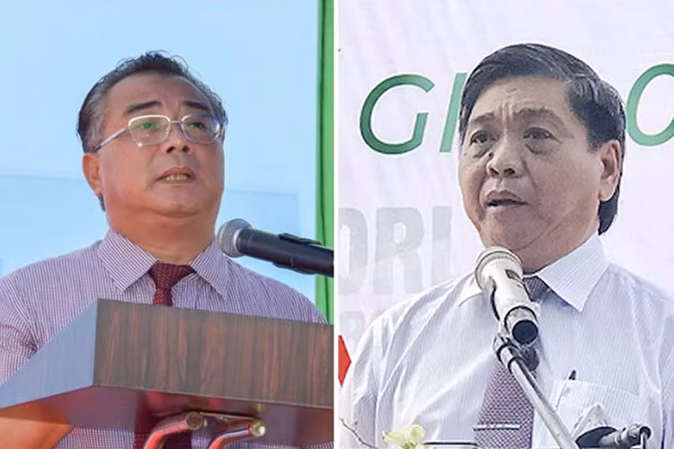 Ông Lê Thanh Dũng (trái) và ông Lê Tuấn Quốc.