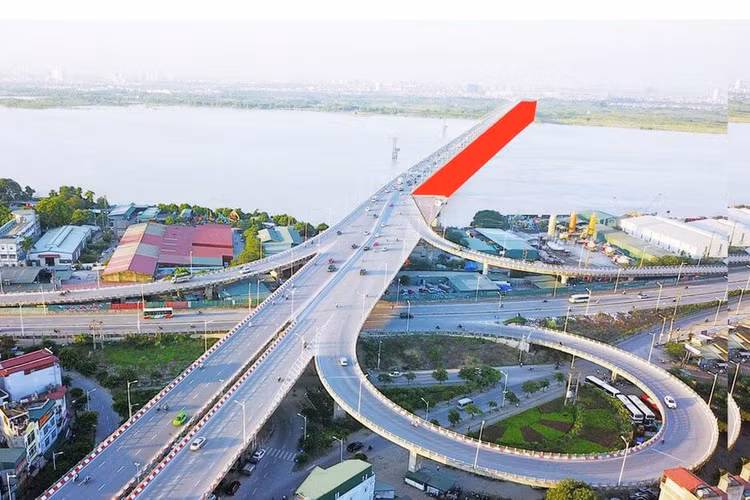 Dự kiến hoàn thành Dự án Cầu Vĩnh Tuy (giai đoạn 2) vào tháng 9/2023. Nguồn Internet