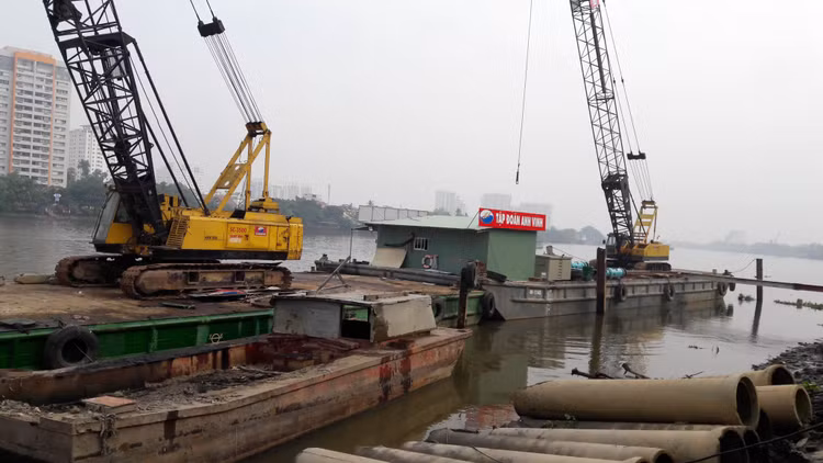 Tại Dự án Chống sạt lở bán đảo Thanh Đa cả 4 hợp đồng đã hết hạn, nhưng công trình còn dở dang chưa hoàn thành. Ảnh chỉ mang tính minh họa. Nguồn Internet