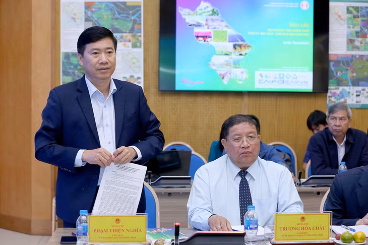Ông Phạm Thiện Nghĩa, Chủ tịch UBND tỉnh Đồng Tháp cho biết, địa phương đã có nhiều thay đổi trong tư duy lập quy hoạch (Ảnh: Đức Trung)