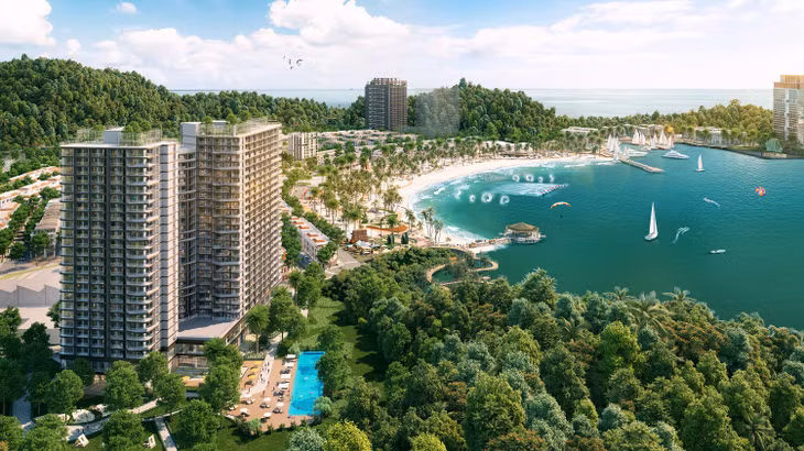 Vị trí trung tâm Cát Bà mang đến lợi thế vượt trội cho dự án Xanh Island (Ảnh: Sun Property)