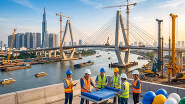 Liên danh 6 thành viên trúng gói thầu 1.167 tỷ đồng xây cầu đường Nguyễn Khoái, TP.HCM