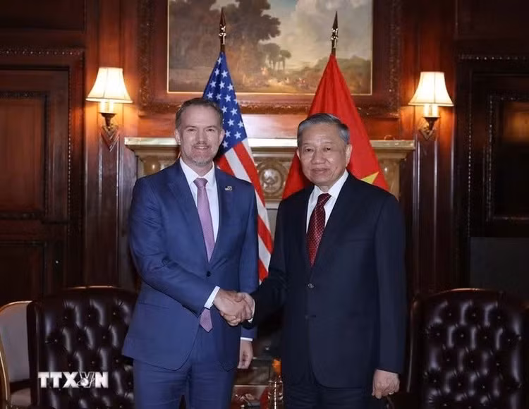 Tổng Bí thư, Chủ tịch nước Tô Lâm tiếp Đại sứ Jamieson Greer, Trưởng Đại diện Thương mại Hoa Kỳ - Ảnh: TTXVN