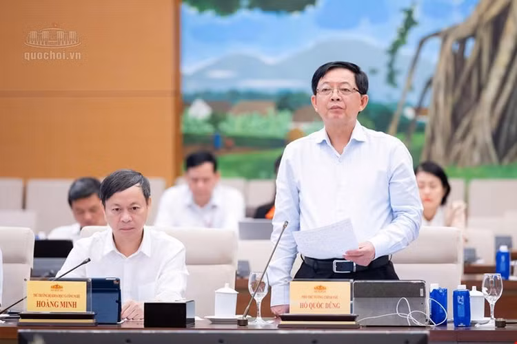 Phó Thủ tướng Chính phủ Hồ Quốc Dũng giải trình, làm rõ những ý kiến của các thành viên Ủy ban Thường vụ Quốc hội nêu