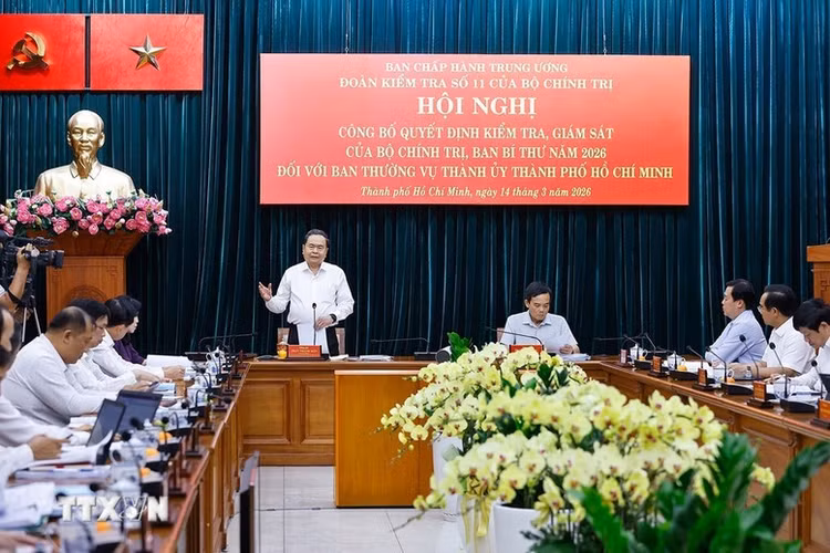 Công bố quyết định kiểm tra, giám sát Ban Thường vụ Thành ủy TP.HCM