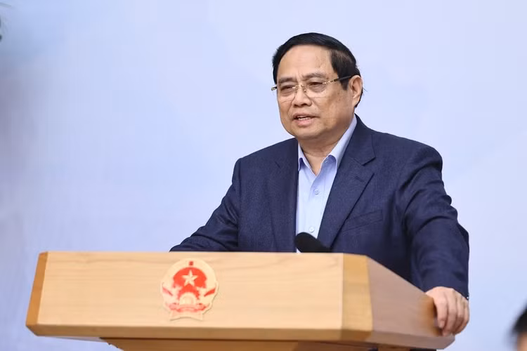 Thủ tướng Phạm Minh Chính phát biểu kết luận Hội nghị tổng kết công tác năm 2025, triển khai nhiệm vụ năm 2026 của Ban Chỉ đạo quốc gia về hội nhập quốc tế - Ảnh: VGP/Nhật Bắc