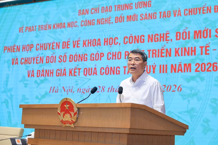 Thủ tướng Lê Minh Hưng phát biểu khai mạc phiên họp - Ảnh: chinhphu.vn/Nhật Bắc