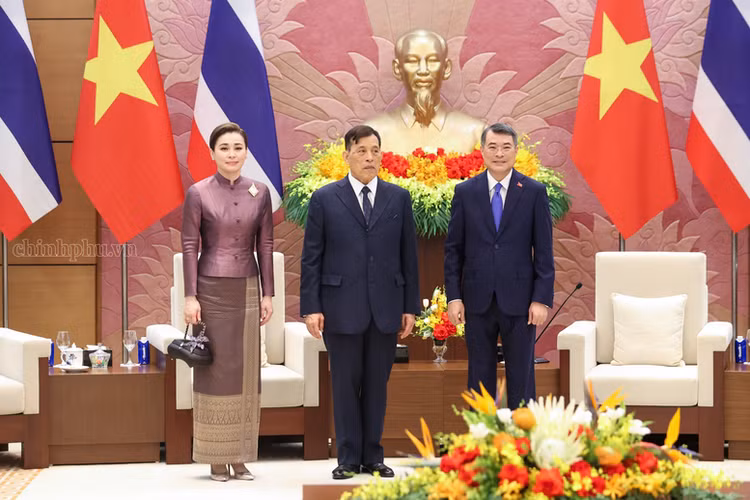 Thủ tướng Chính phủ Lê Minh Hưng hội kiến Nhà Vua Thái Lan Maha Vajiralongkorn Phra Vajiraklaochaoyuhua và Hoàng hậu - Ảnh: chinhphu.vn/Nhật Bắc