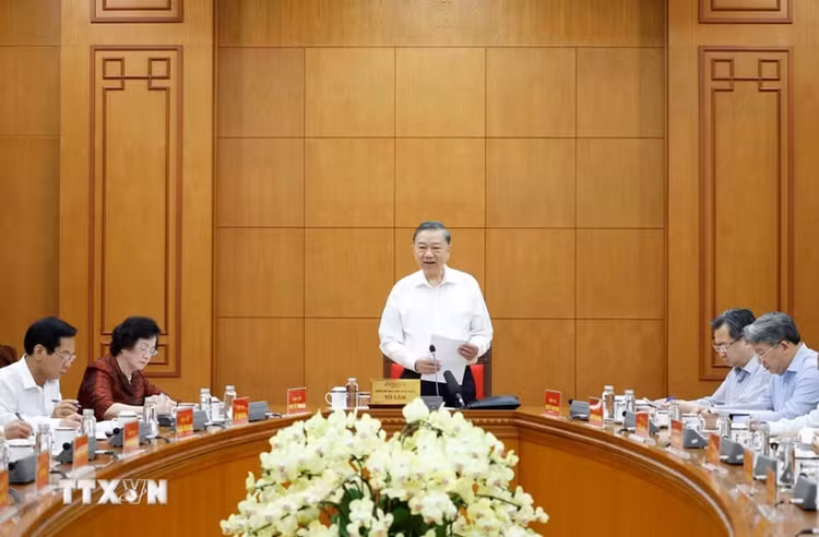 Tổng Bí thư, Chủ tịch nước Tô Lâm phát biểu - Ảnh: TTXVN