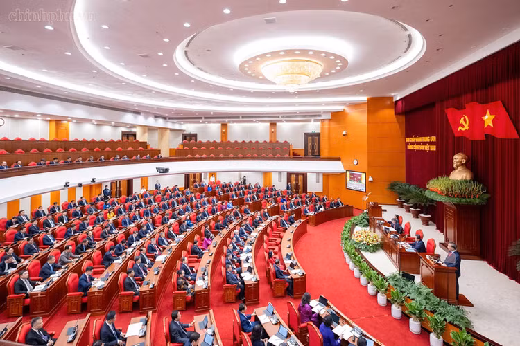 Phiên Khai mạc Hội nghị lần thứ tư Ban Chấp hành Trung ương Đảng khóa XIV, ngày 05/10/2026 - Ảnh: chinhphu.vn/Nhật Bắc