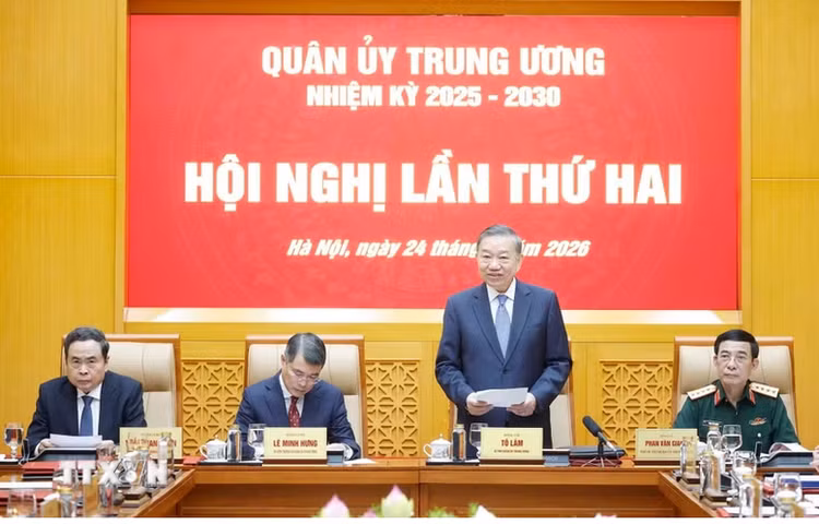Tổng Bí thư, Chủ tịch nước Tô Lâm phát biểu chỉ đạo - Ảnh: TTXVN