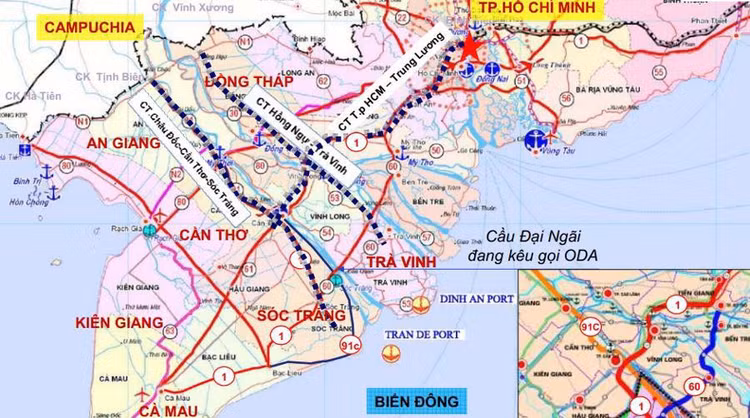 Cảng Trần Đề sẽ là cảng nước sâu cửa ngõ của vùng Đồng bằng sông Cửu Long