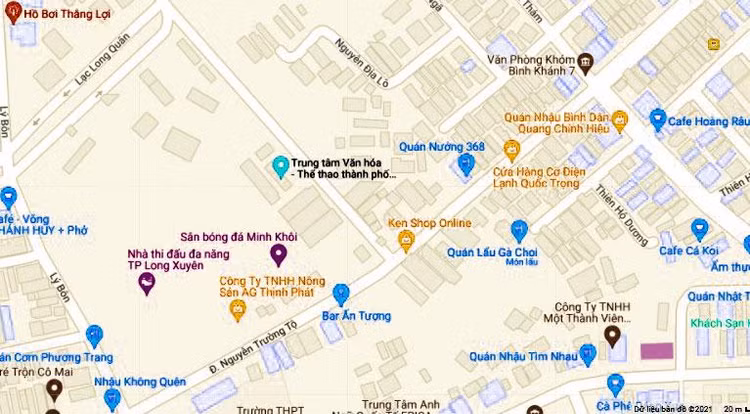 Khu đất Trung tâm Văn hóa TP. Long Xuyên (cũ) tại đường Trần Hưng Đạo, TP. Long Xuyên, tỉnh An Giang có giá khởi điểm 194,339 tỷ đồng. Ảnh: Tiên Giang