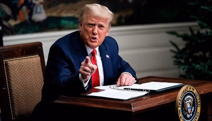 Tổng thống Mỹ Donald Trump phát biểu tại Nhà Trắng ngày 26/11 - Ảnh; Bloomberg.