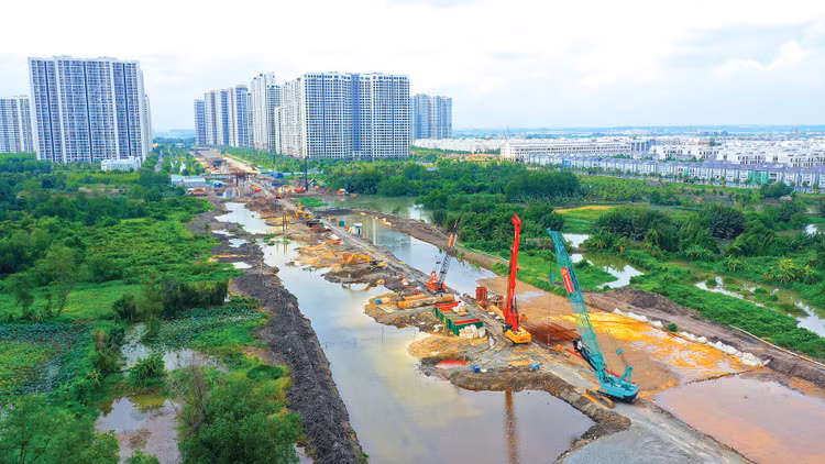 Nhu cầu vốn đầu tư các dự án hạ tầng giao thông tại TP.HCM giai đoạn 2024 - 2030 dự kiến khoảng 272.316 tỷ đồng. Ảnh: Lê Tiên