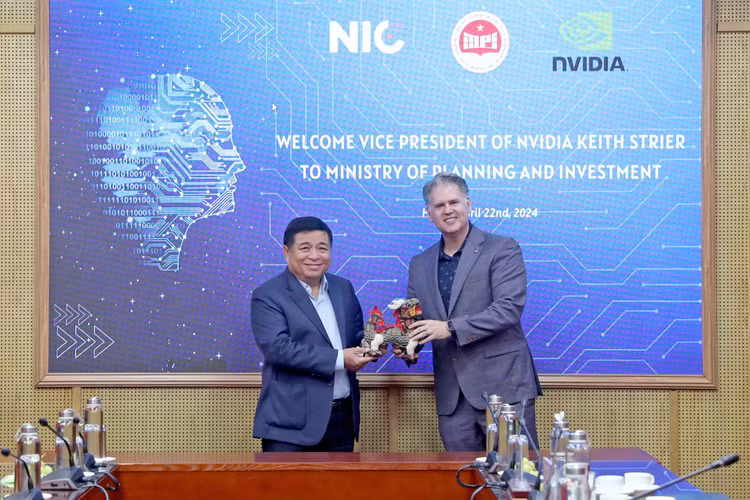 Bộ trưởng Nguyễn Chí Dũng làm việc với Phó Chủ tịch Tập đoàn NVIDIA