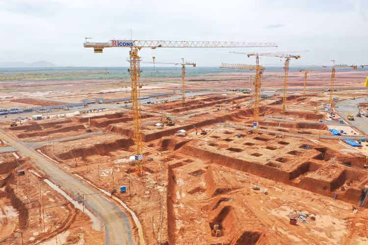 Tổng giá trị giải ngân Dự án thành phần 3 sân bay Long Thành giai đoạn 1 hiện đạt khoảng 10.849 tỷ đồng trên 53.570 tỷ đồng giá trị hợp đồng. Ảnh: Lê Tiên