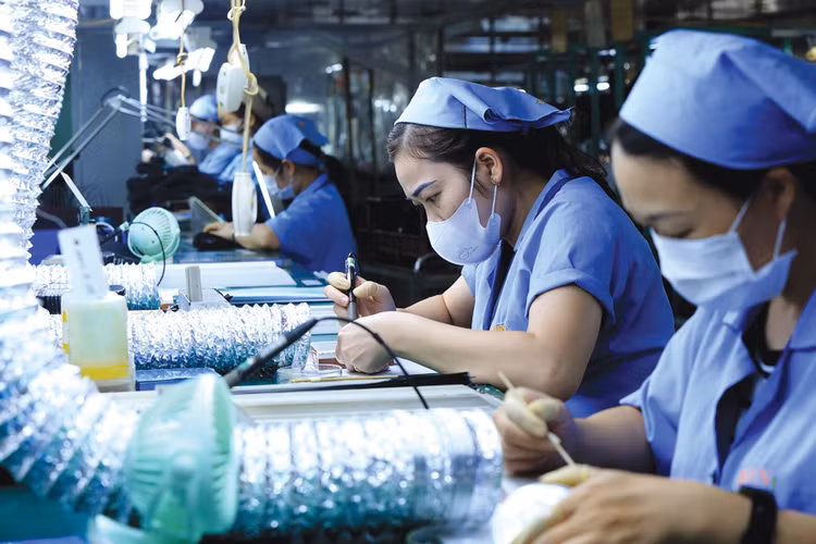 Tăng trưởng GDP năm 2025 đạt 8% trở lên sẽ góp phần tạo nền tảng vững chắc để đạt tốc độ tăng trưởng hai con số trong giai đoạn tiếp theo. Ảnh: Lê Tiên