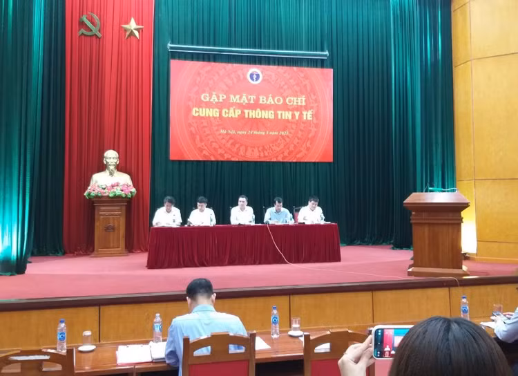 Cuộc gặp mặt báo chí cung cấp thông tin y tế diễn ra sáng ngày 24/3