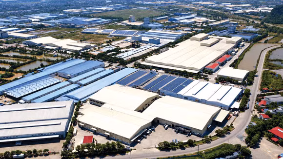 Khu đất đấu giá hơn 40.660 m² và tổ hợp nhà xưởng của Công ty CP GKM Holdings tại Khu công nghiệp Châu Sơn, tỉnh Ninh Bình. Ảnh minh họa: Hoàng Hà 