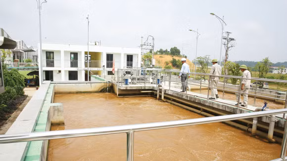 Gói thầu Xây lắp + thiết bị; thí nghiệm cọc thuộc Dự án Xây dựng Nhà máy Xử lý nước thải TP. Vĩnh Yên, giai đoạn II có giá dự toán 155,839 tỷ đồng. Ảnh minh họa: Tiên Giang